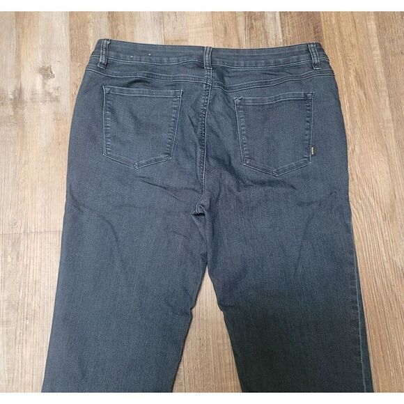 PrAna Medium Blue Wash Denim Blue Skinny Jeans Women's Size 14/35 - Picture 4 of 9